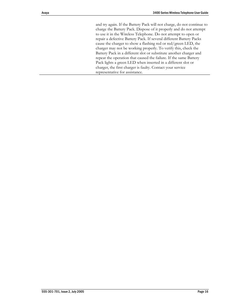 Avaya 3400 Series User Manual | Page 16 / 22