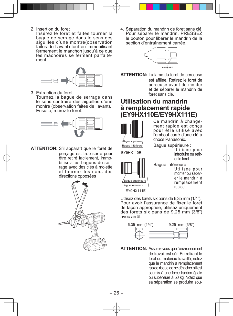 Panasonic EY7549X User Manual | Page 26 / 57