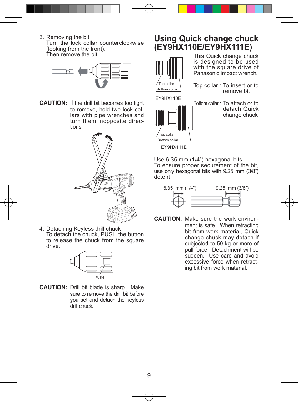 Panasonic EY7549X User Manual | Page 9 / 57