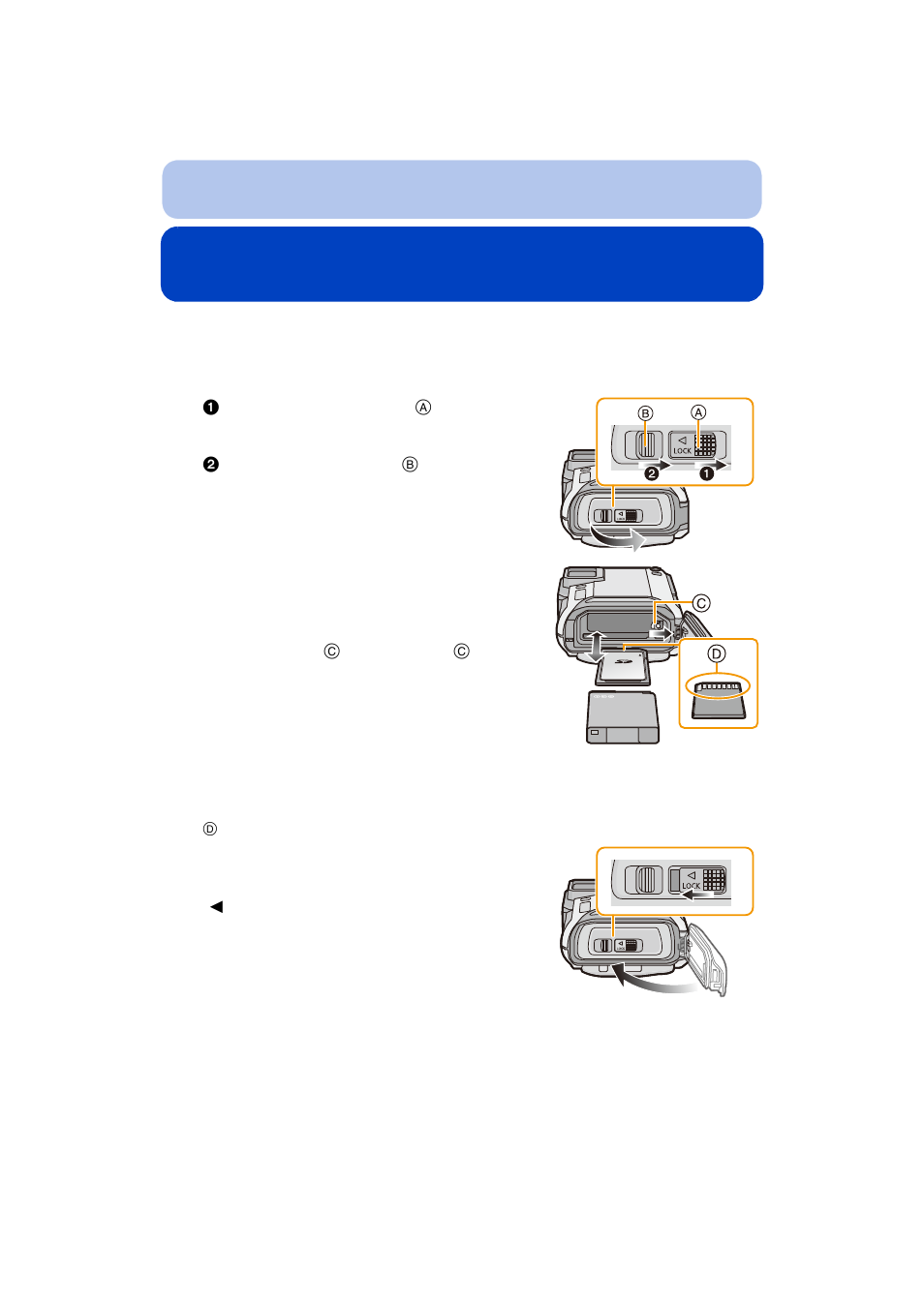 P22), Release lever | Panasonic DMC-TS5D User Manual | Page 22 / 277