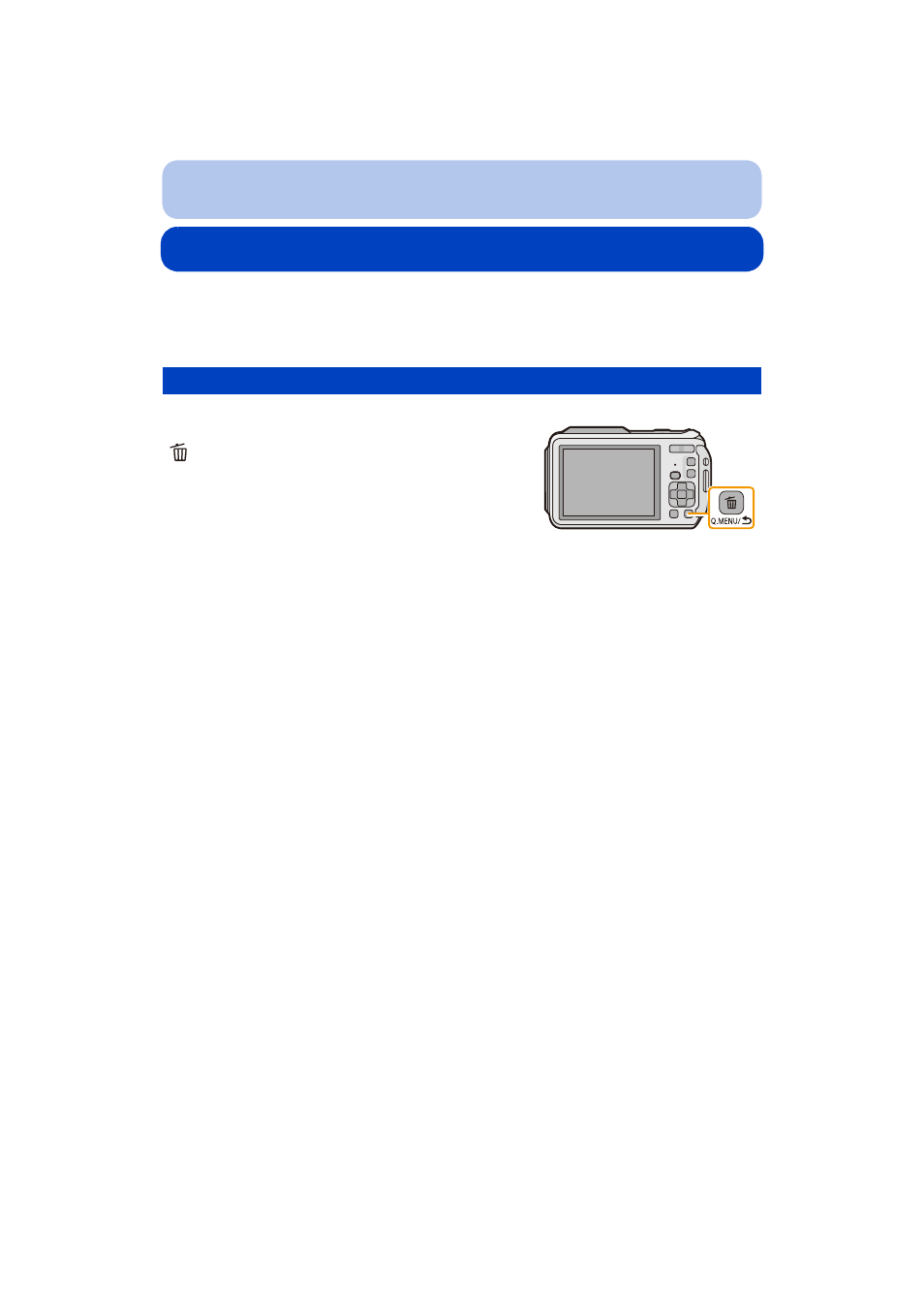 Deleting pictures, To delete a single picture, P46) | Panasonic DMC-TS5D User Manual | Page 46 / 277