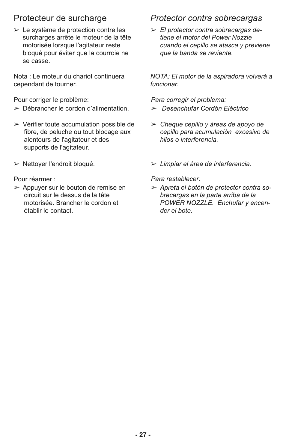 Panasonic MC-CL935 User Manual | Page 27 / 56