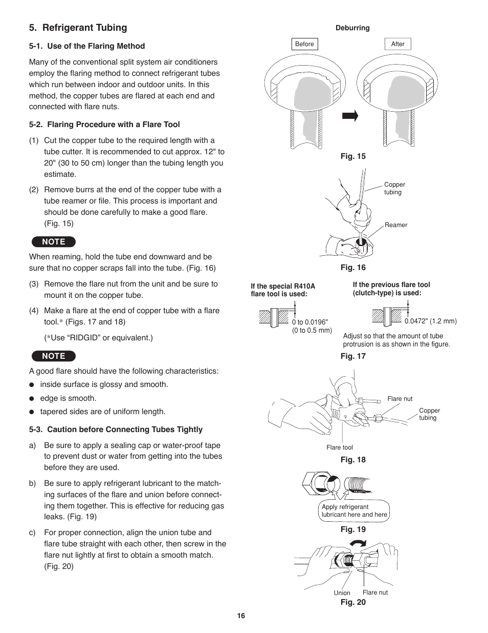 Refrigerant tubing | Panasonic KE12NB41 User Manual | Page 17 / 24