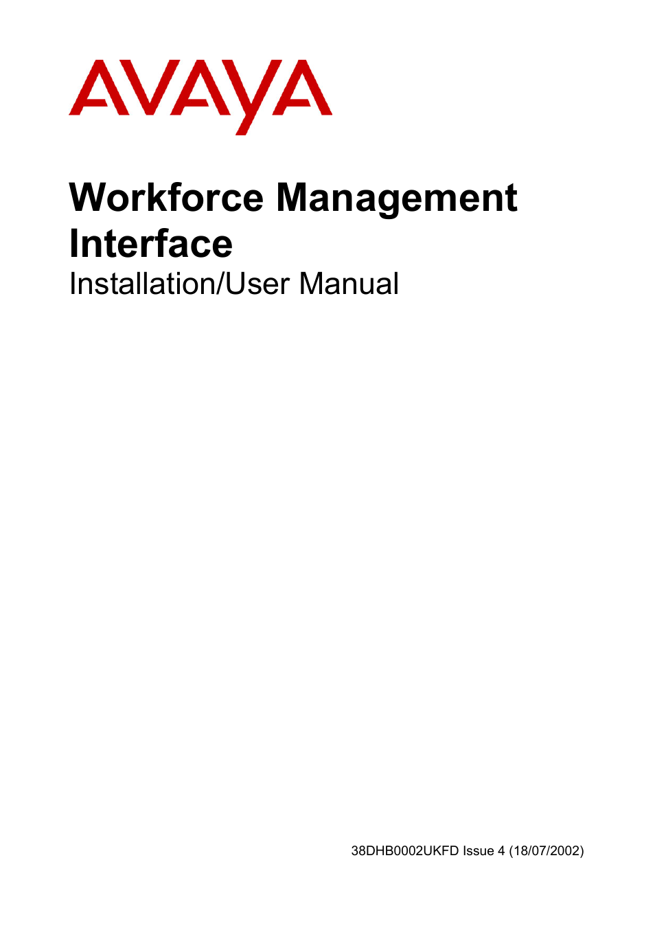 Avaya 38DHB0002UKFD User Manual | 8 pages