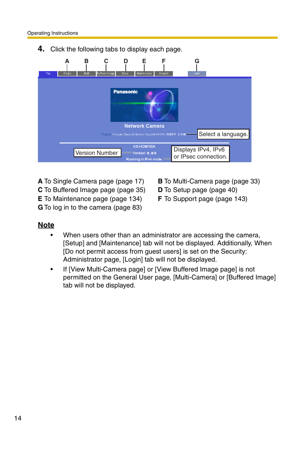 Panasonic KX-HCM110A User Manual | Page 14 / 176
