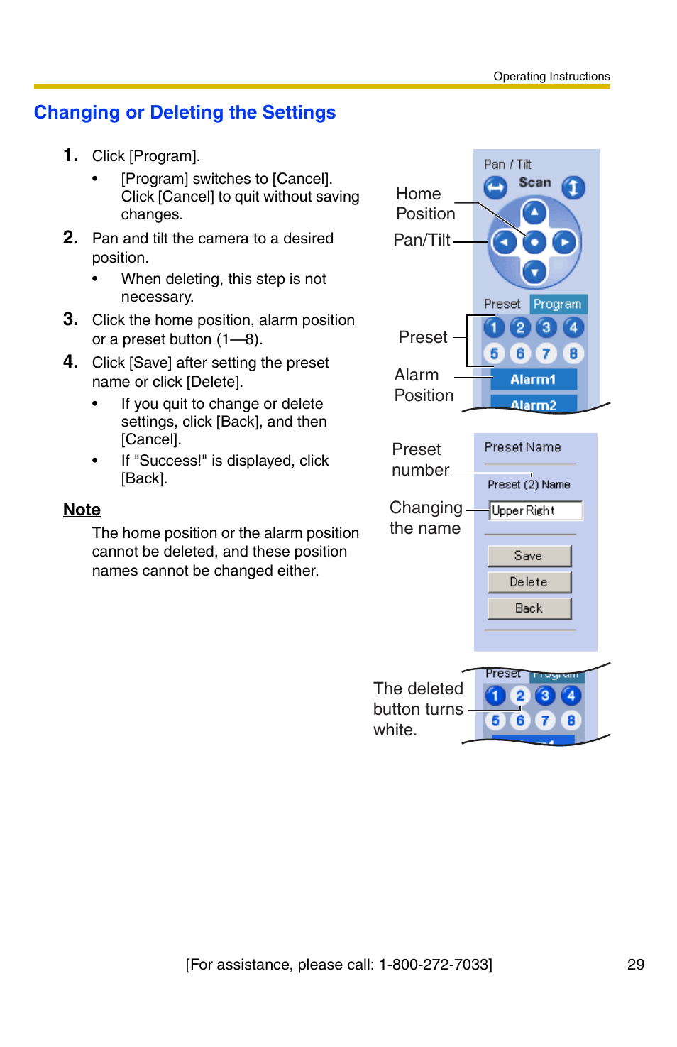 Changing or deleting the settings 1 | Panasonic KX-HCM110A User Manual | Page 29 / 176