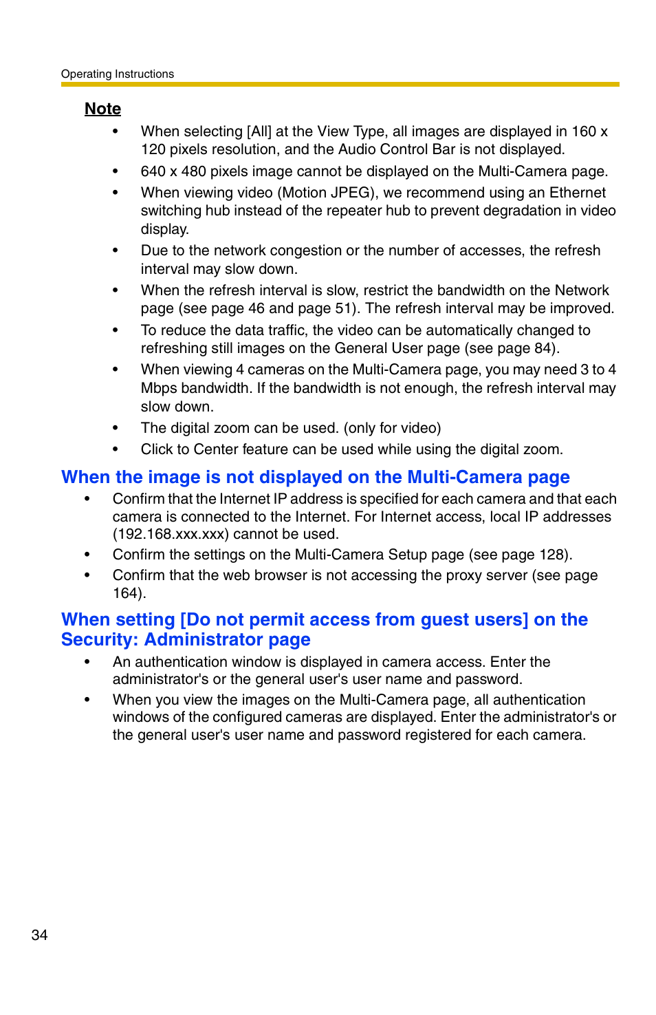 Panasonic KX-HCM110A User Manual | Page 34 / 176