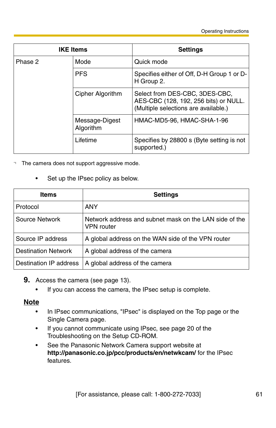 Panasonic KX-HCM110A User Manual | Page 61 / 176