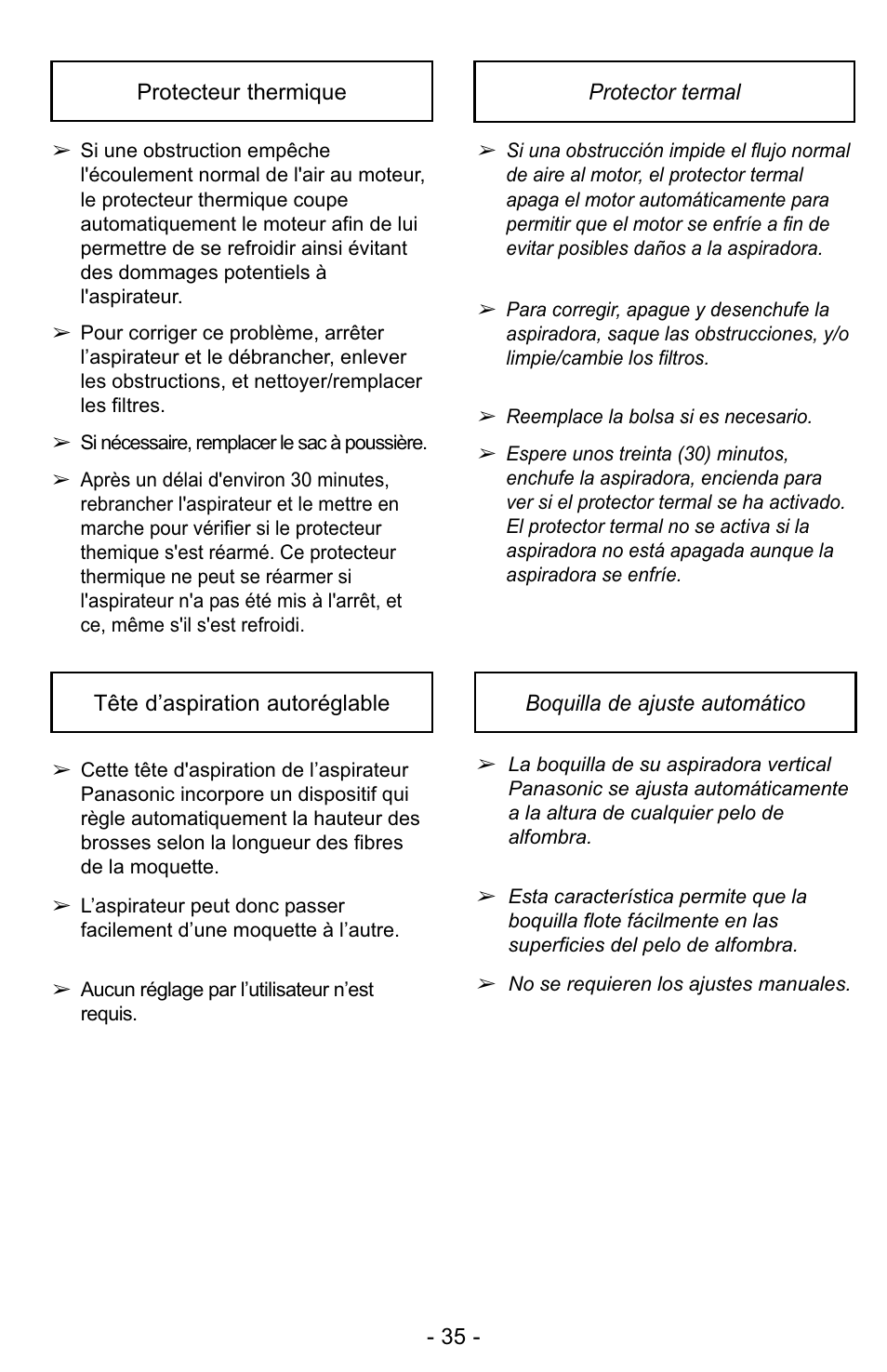 Panasonic MC-UG728 User Manual | Page 35 / 64