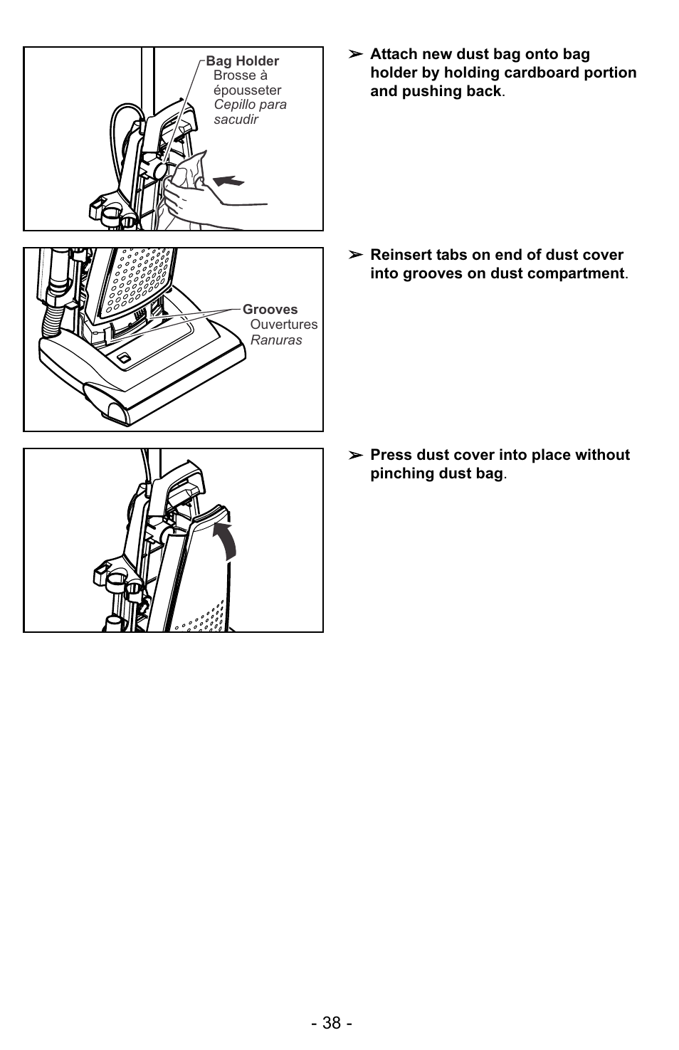Panasonic MC-UG728 User Manual | Page 38 / 64