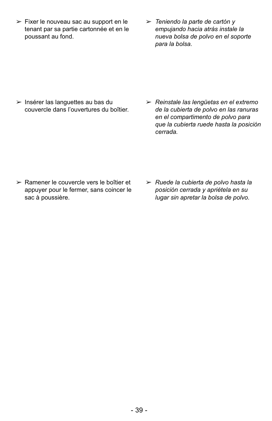 Panasonic MC-UG728 User Manual | Page 39 / 64