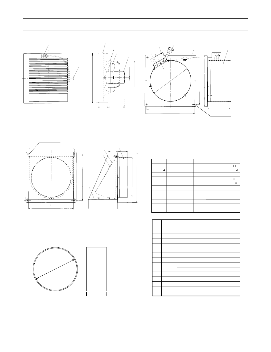 Dimensions | Panasonic FV-08WQ1 User Manual | Page 3 / 10