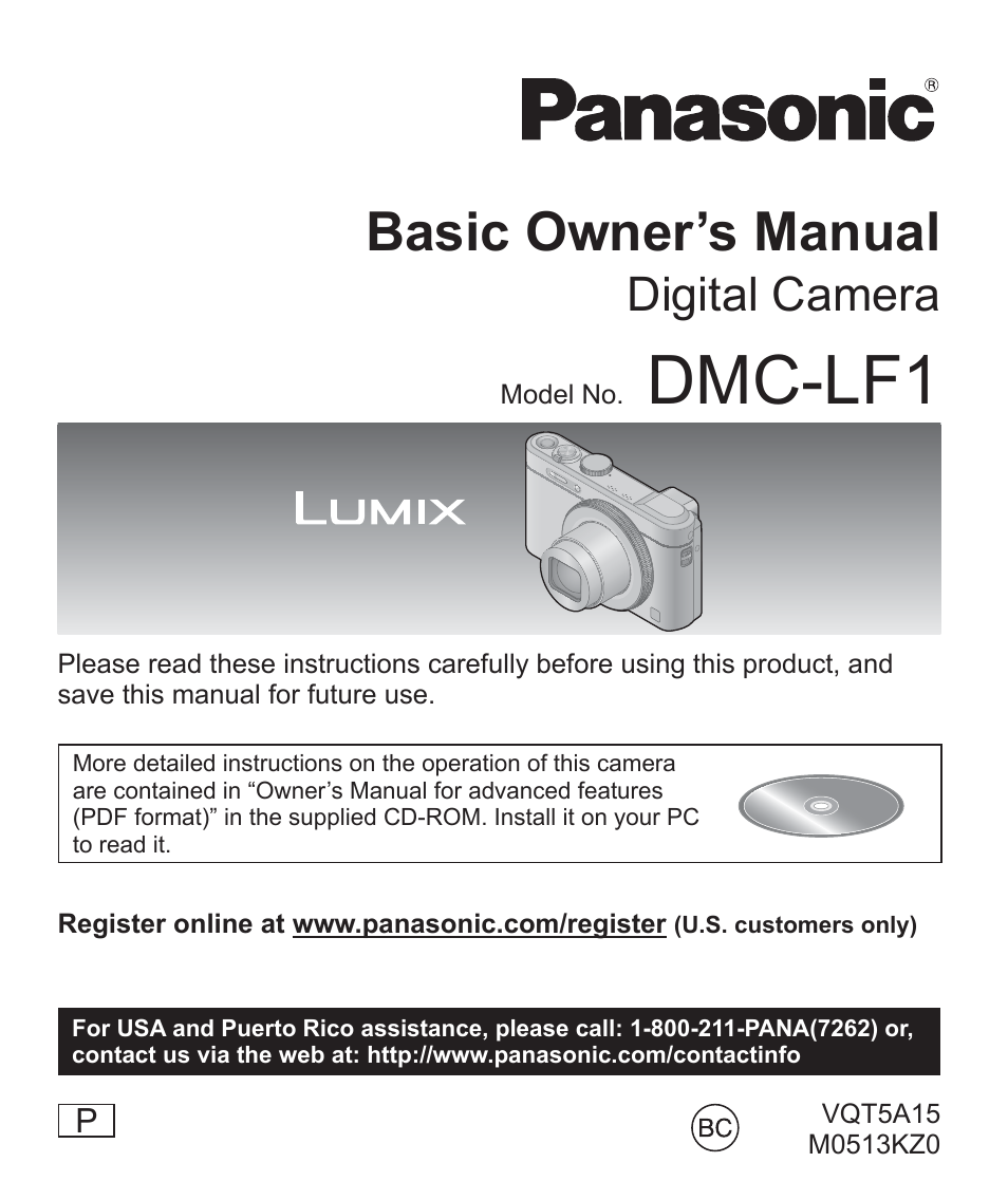 Panasonic DMC-LF1W User Manual | 39 pages