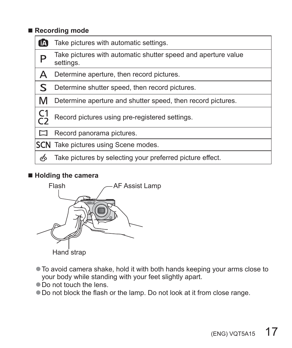 Panasonic DMC-LF1W User Manual | Page 17 / 39