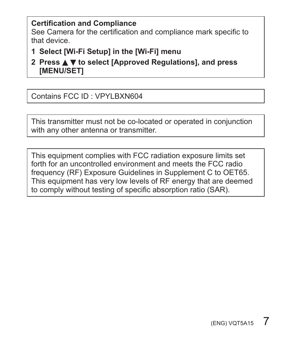 Panasonic DMC-LF1W User Manual | Page 7 / 39