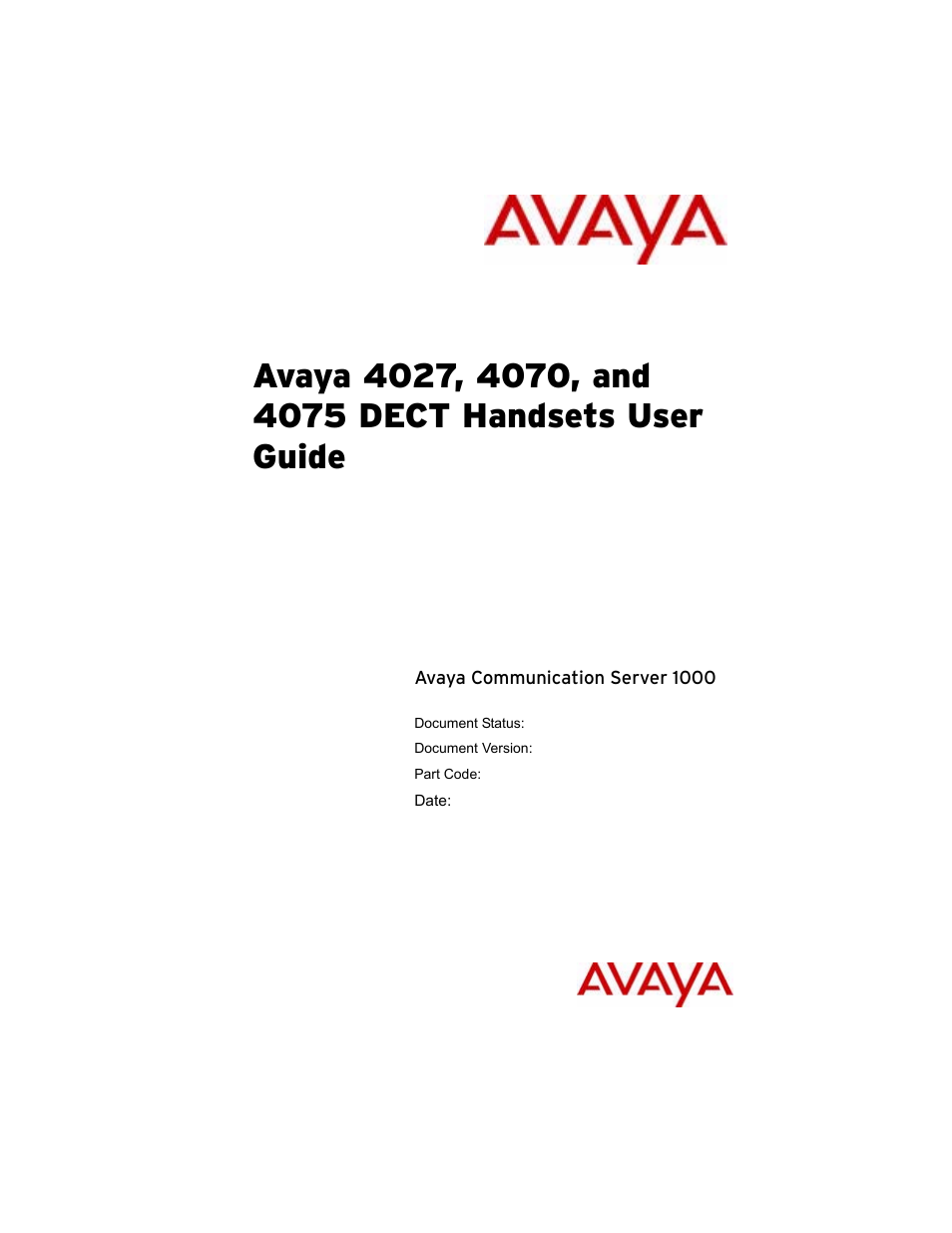 Avaya 4075 User Manual | 252 pages