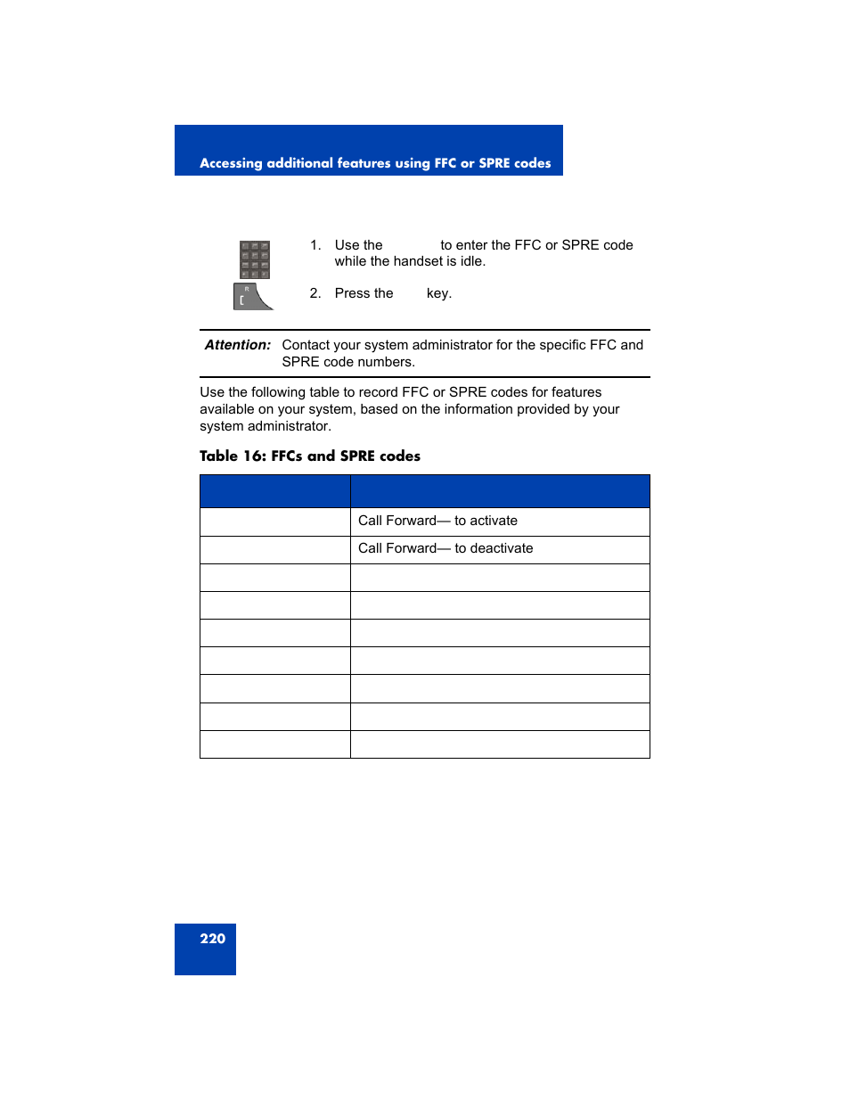 Avaya 4075 User Manual | Page 220 / 252