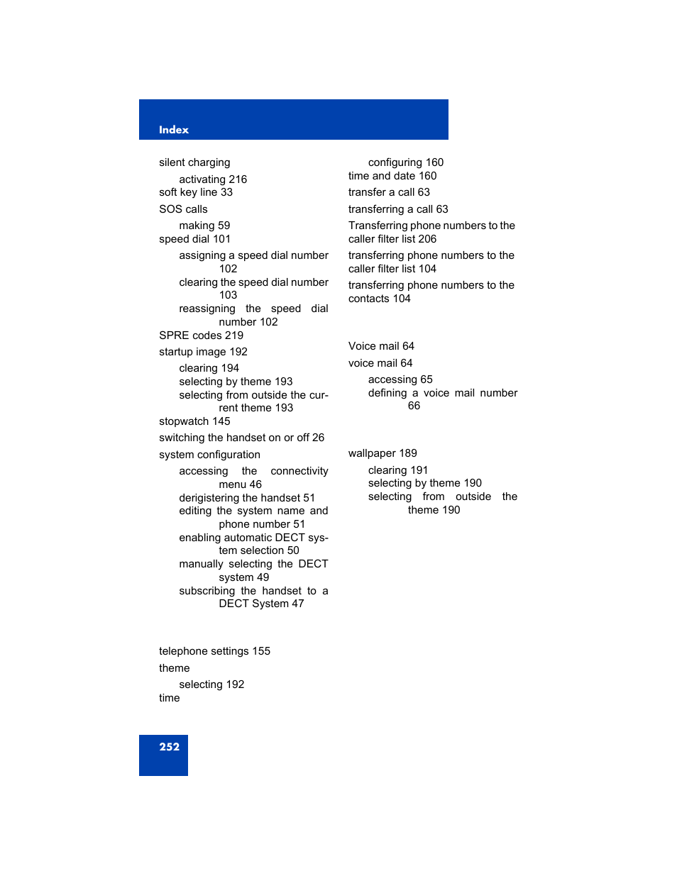 Avaya 4075 User Manual | Page 252 / 252