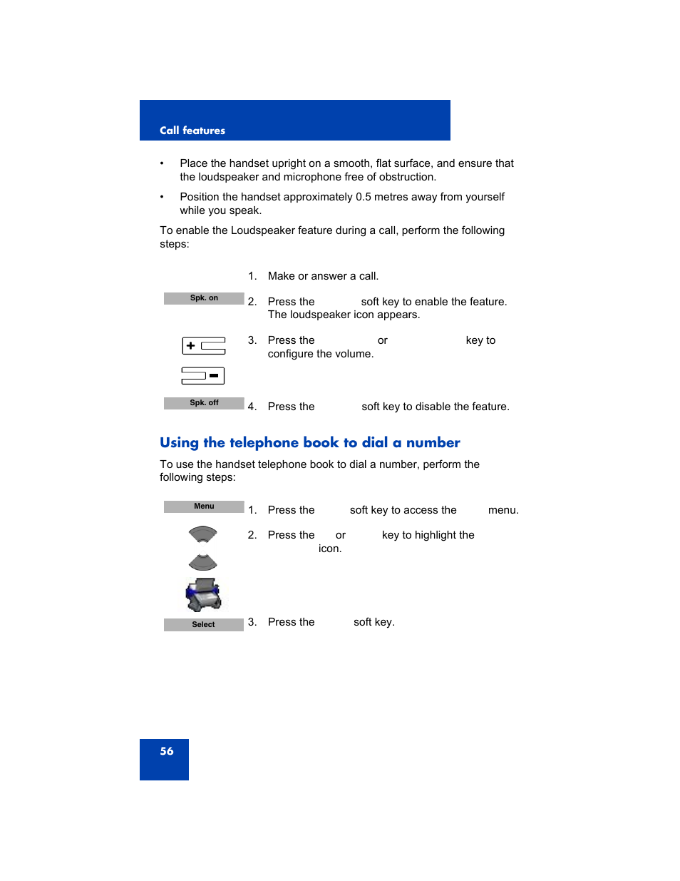 Using the telephone book to dial a number | Avaya 4075 User Manual | Page 56 / 252