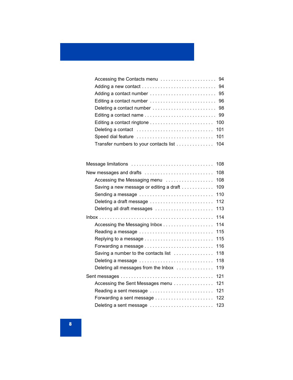 Avaya 4075 User Manual | Page 8 / 252