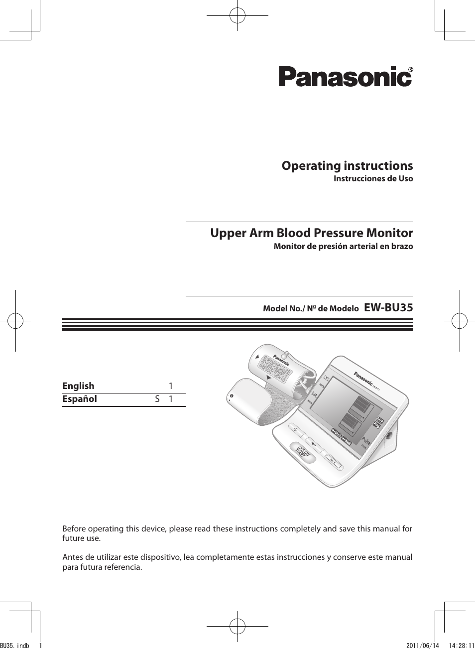 Panasonic EW-BU35W User Manual | 28 pages