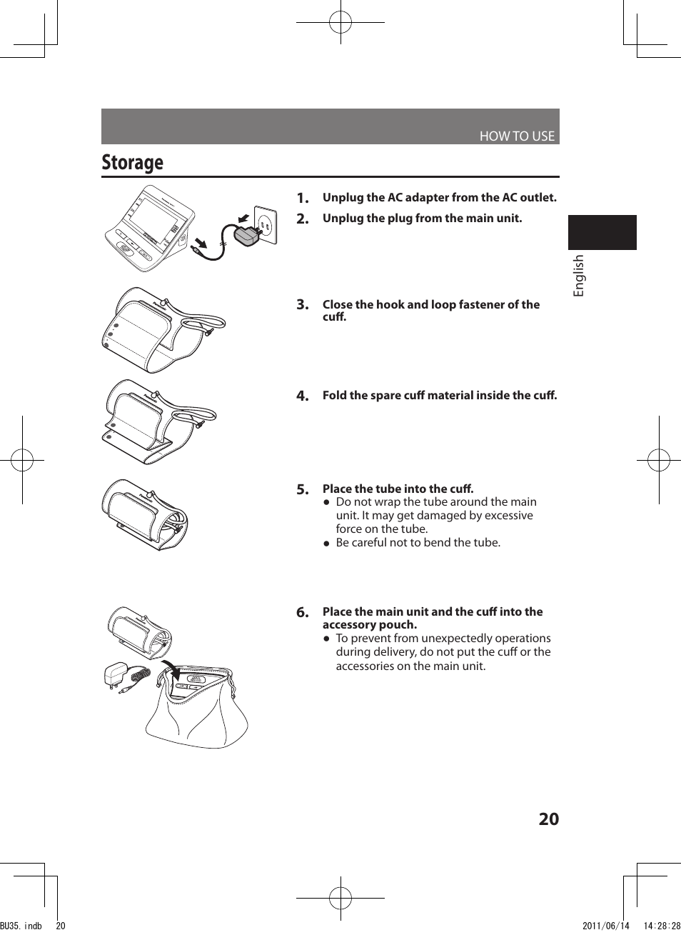 Storage | Panasonic EW-BU35W User Manual | Page 21 / 28