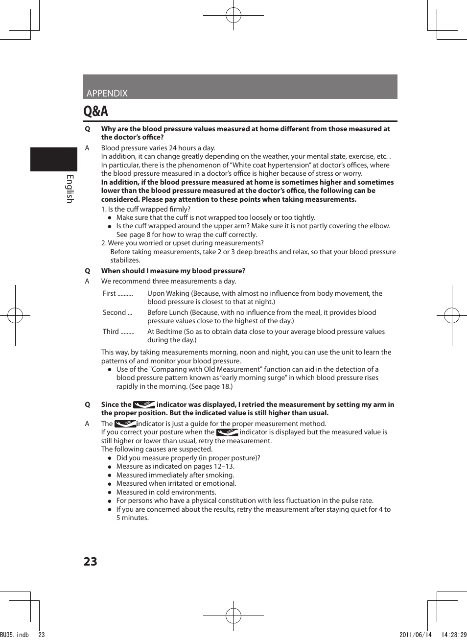 Appendix english | Panasonic EW-BU35W User Manual | Page 24 / 28