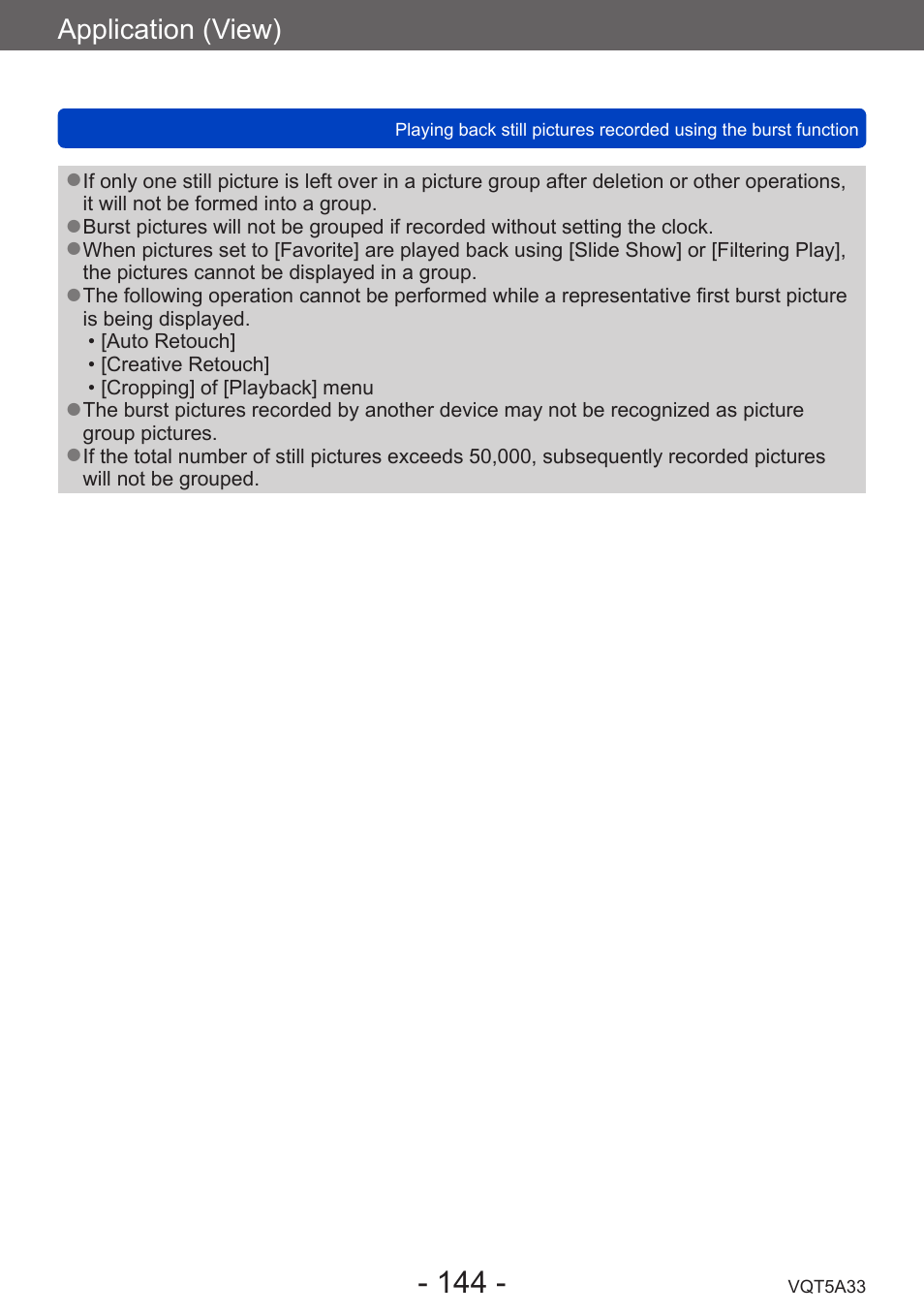 Panasonic DMC-LF1W User Manual | Page 144 / 285