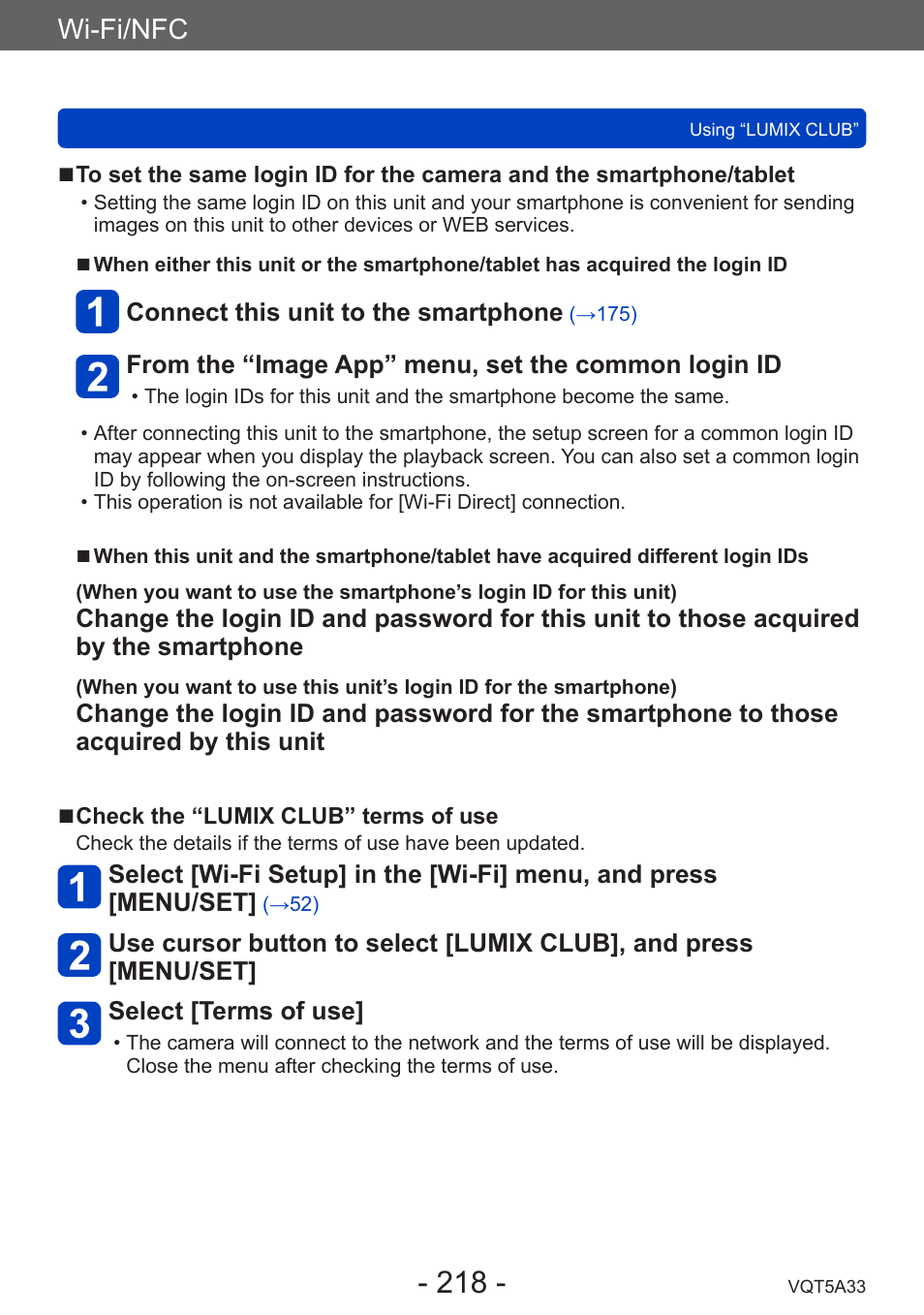 Wi-fi/nfc | Panasonic DMC-LF1W User Manual | Page 218 / 285