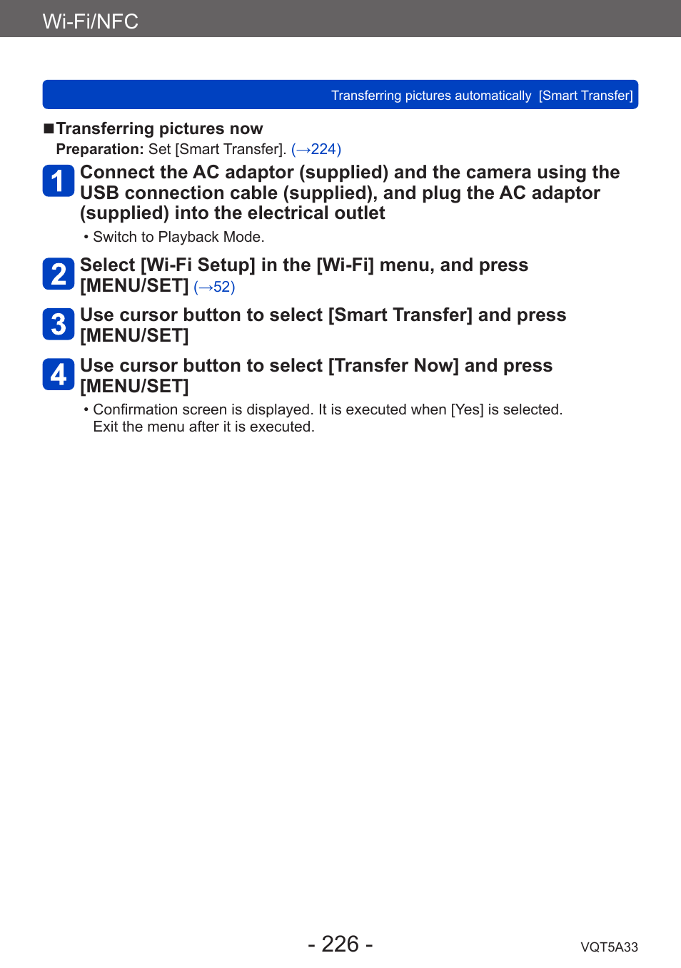 Wi-fi/nfc | Panasonic DMC-LF1W User Manual | Page 226 / 285