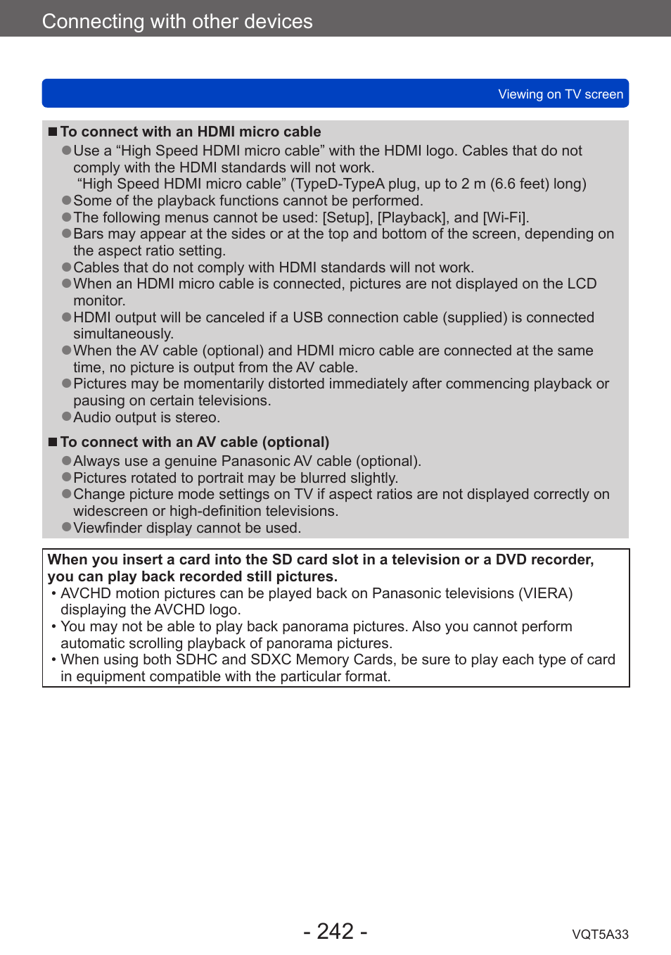 Panasonic DMC-LF1W User Manual | Page 242 / 285