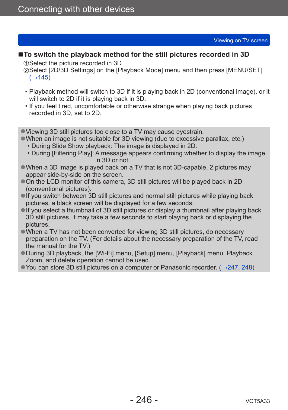 Panasonic DMC-LF1W User Manual | Page 246 / 285