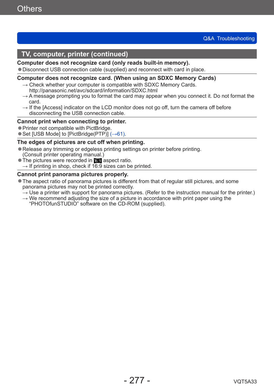 Others | Panasonic DMC-LF1W User Manual | Page 277 / 285