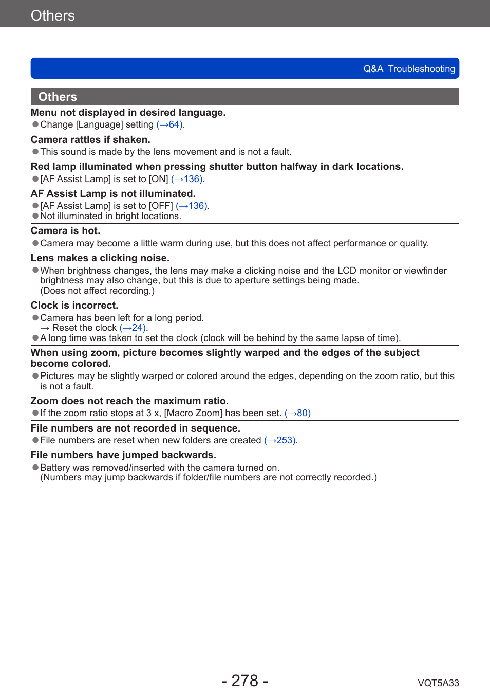 Others | Panasonic DMC-LF1W User Manual | Page 278 / 285