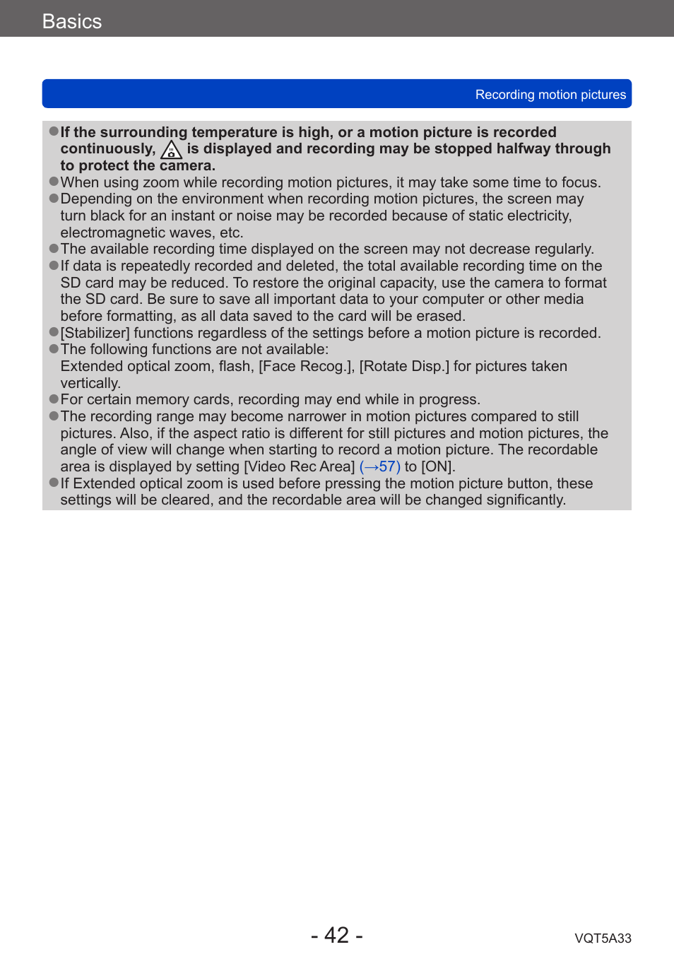 Panasonic DMC-LF1W User Manual | Page 42 / 285