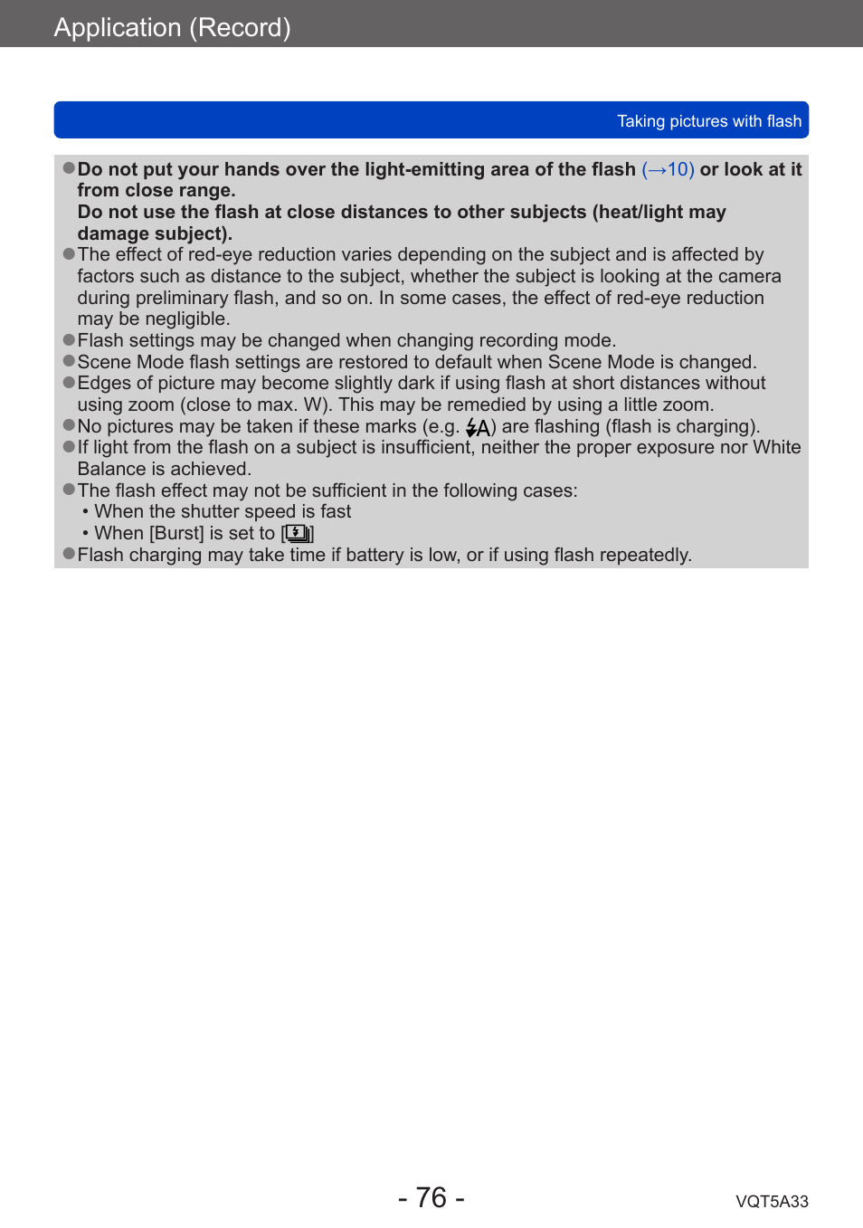 Panasonic DMC-LF1W User Manual | Page 76 / 285