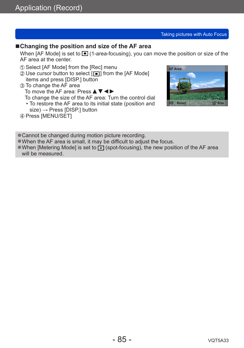Application (record) | Panasonic DMC-LF1W User Manual | Page 85 / 285