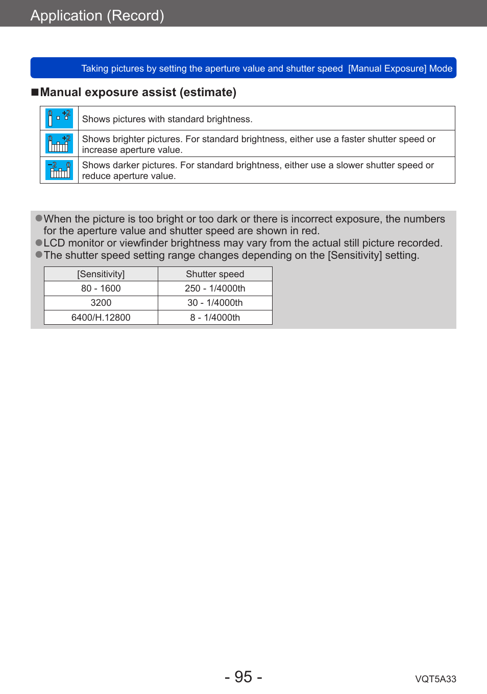 Application (record) | Panasonic DMC-LF1W User Manual | Page 95 / 285