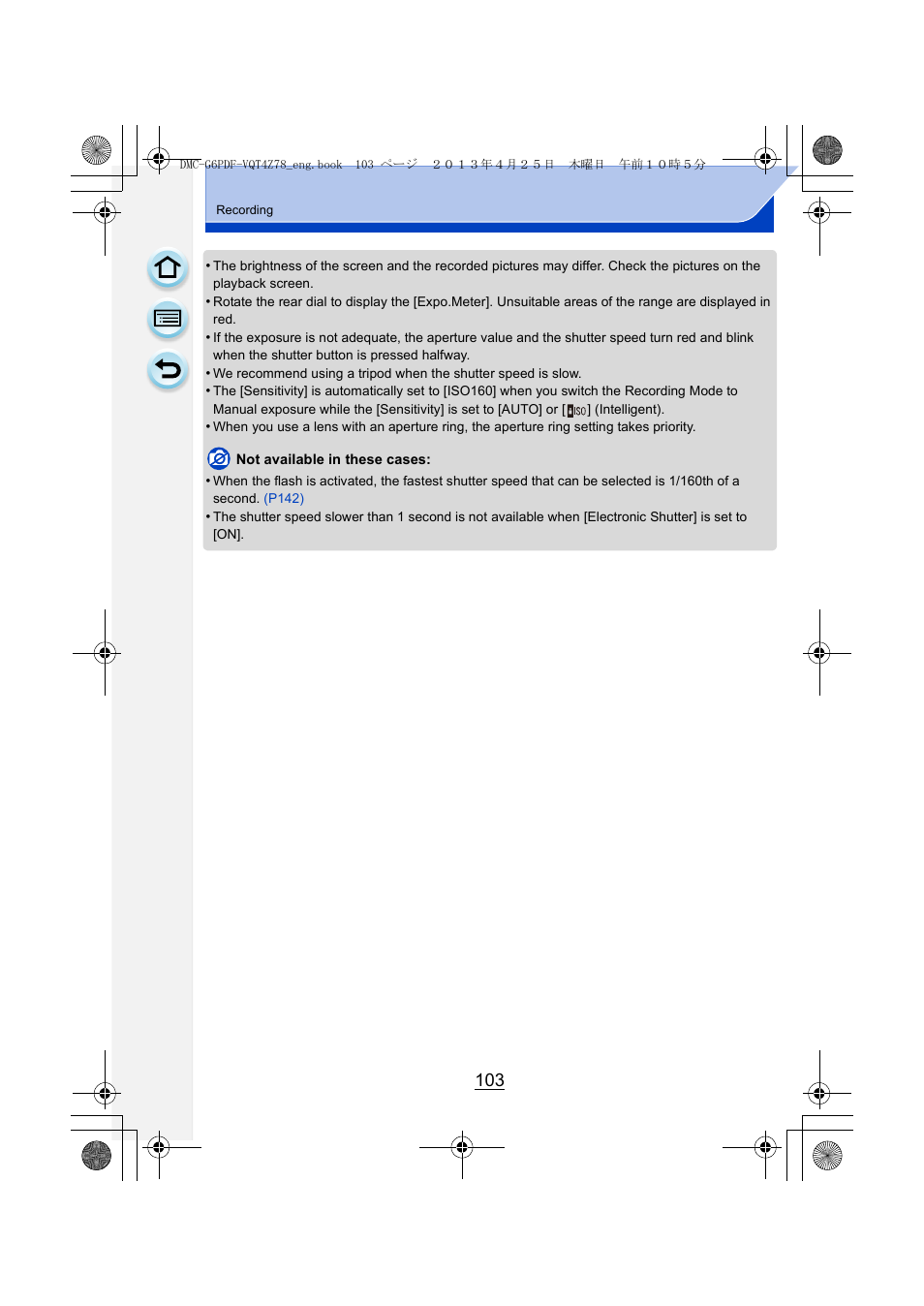 Panasonic DMC-G6KK User Manual | Page 103 / 356