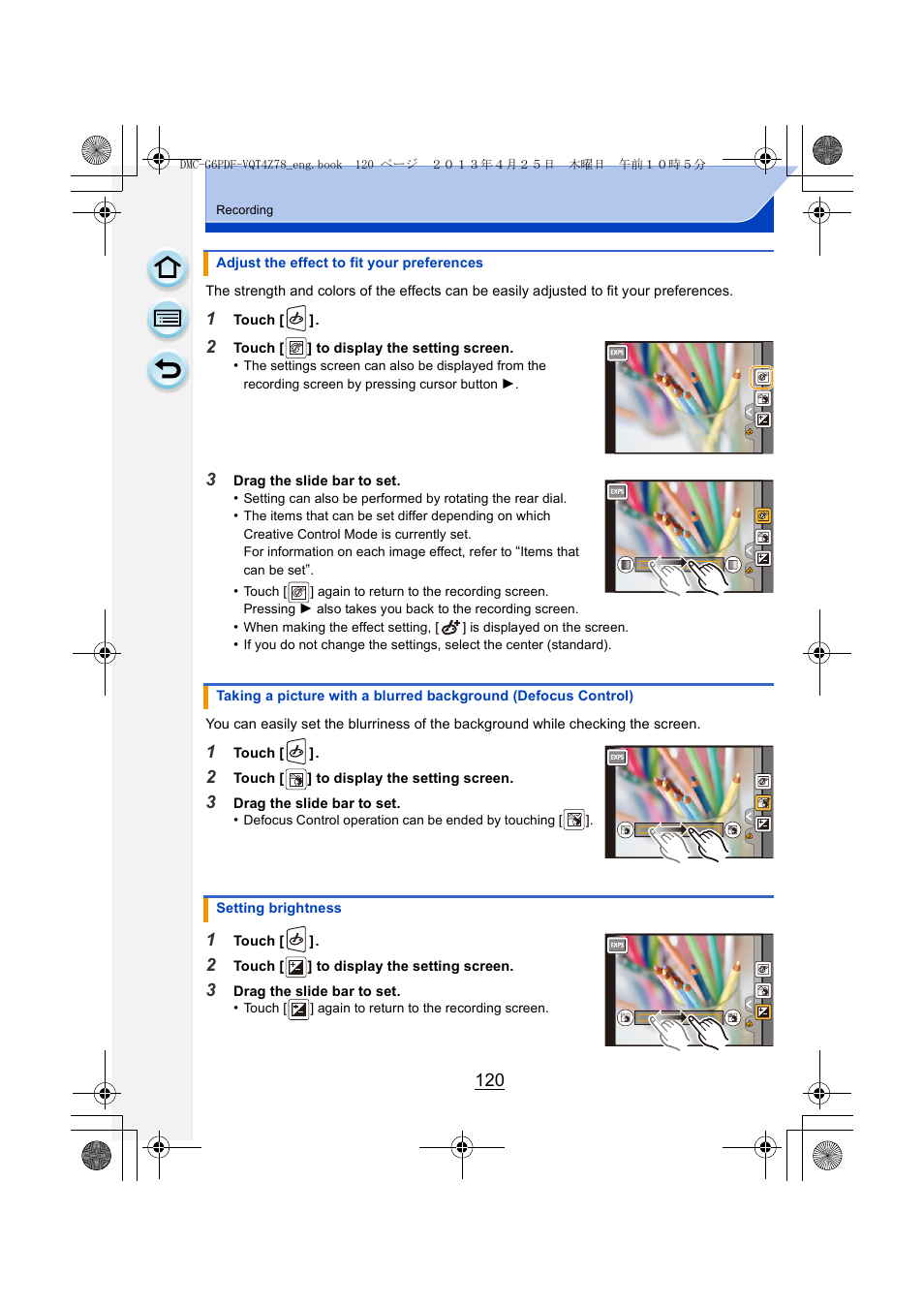 Panasonic DMC-G6KK User Manual | Page 120 / 356