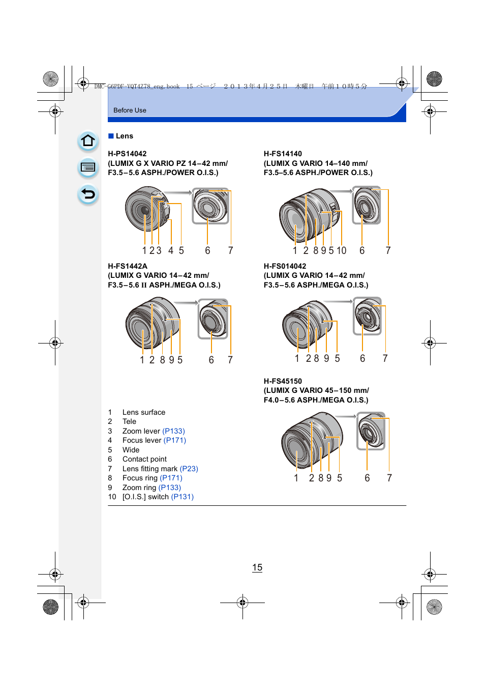 Panasonic DMC-G6KK User Manual | Page 15 / 356