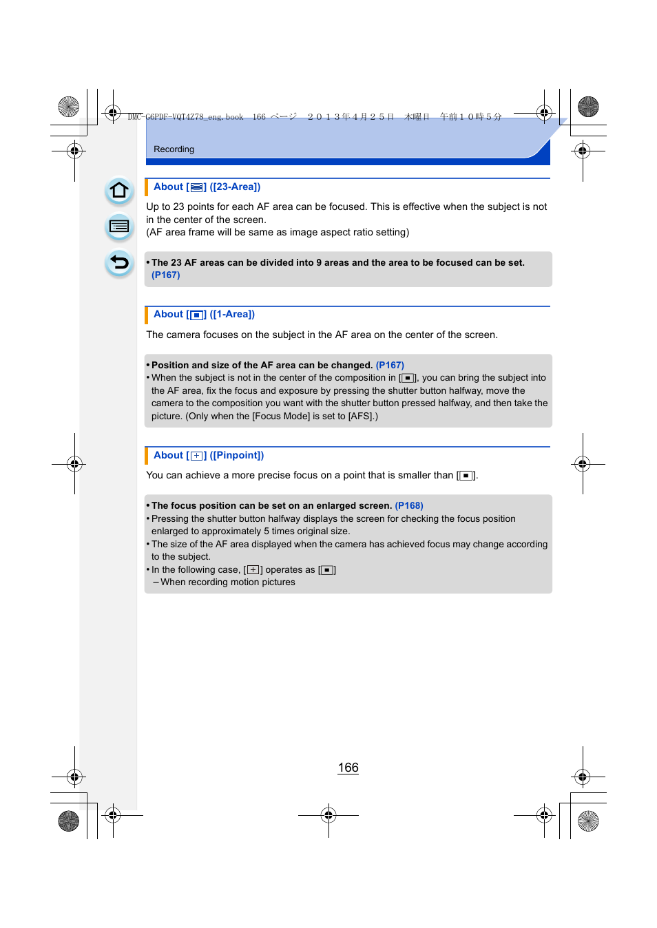 Panasonic DMC-G6KK User Manual | Page 166 / 356