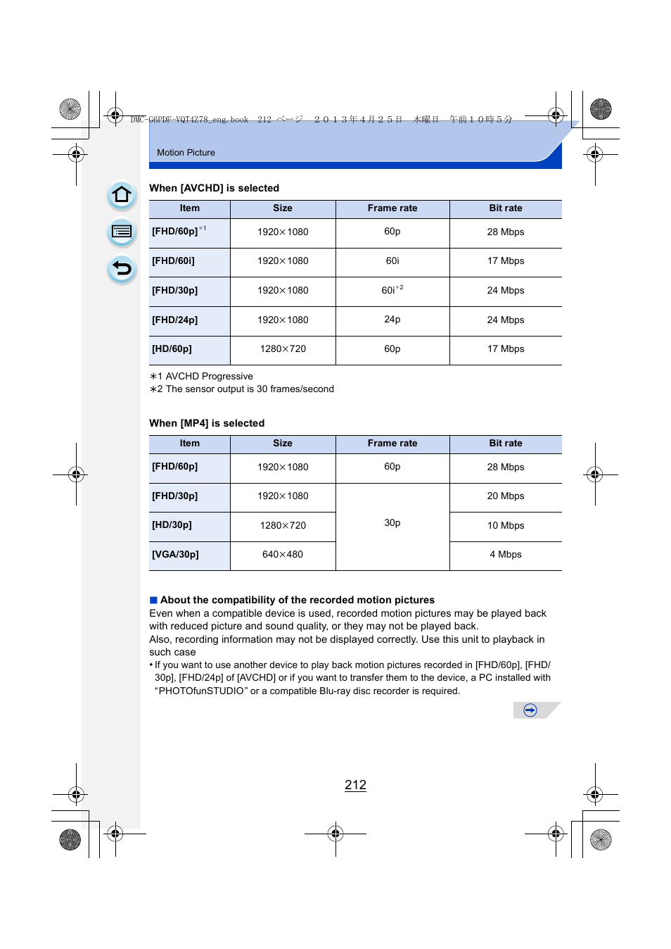 Panasonic DMC-G6KK User Manual | Page 212 / 356