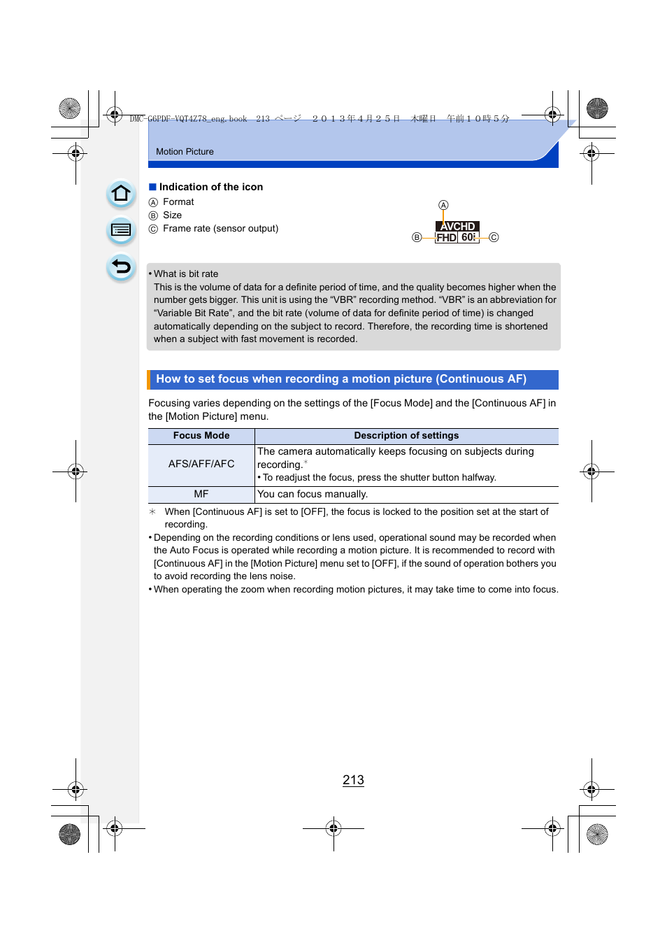 Panasonic DMC-G6KK User Manual | Page 213 / 356