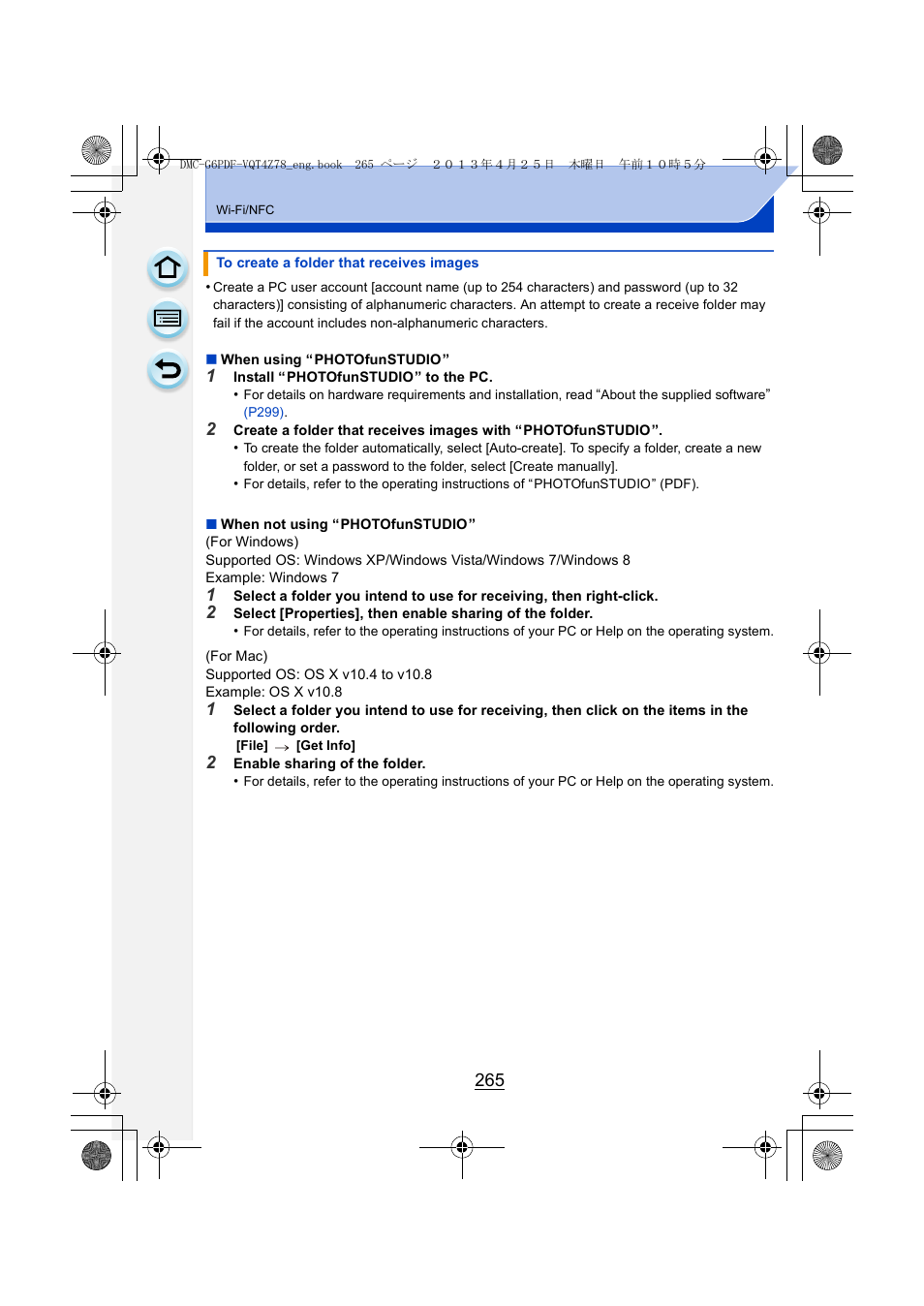 P265) | Panasonic DMC-G6KK User Manual | Page 265 / 356