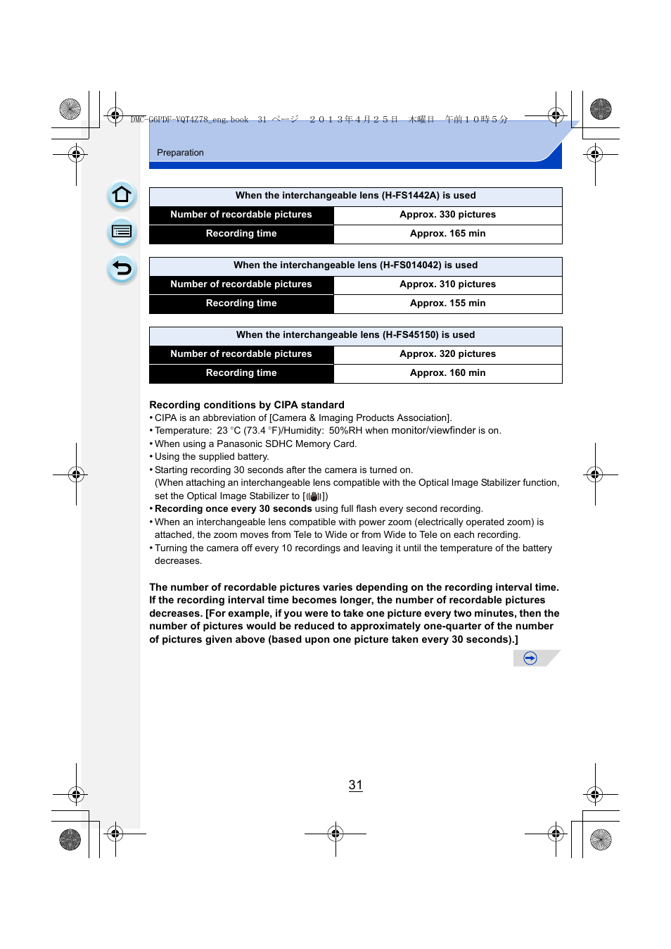 Panasonic DMC-G6KK User Manual | Page 31 / 356