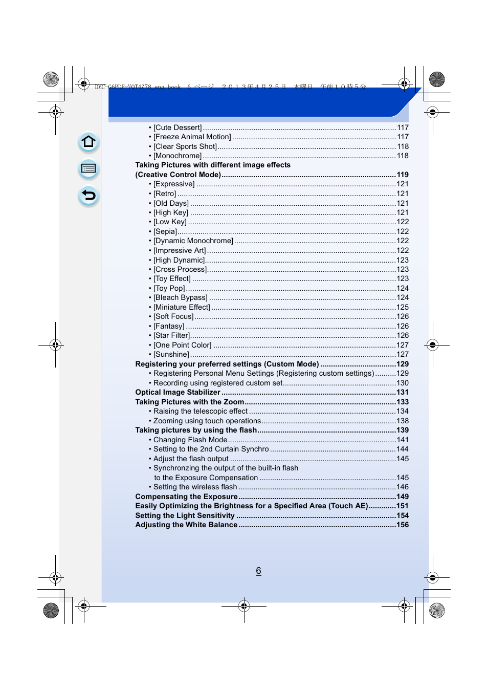 Panasonic DMC-G6KK User Manual | Page 6 / 356
