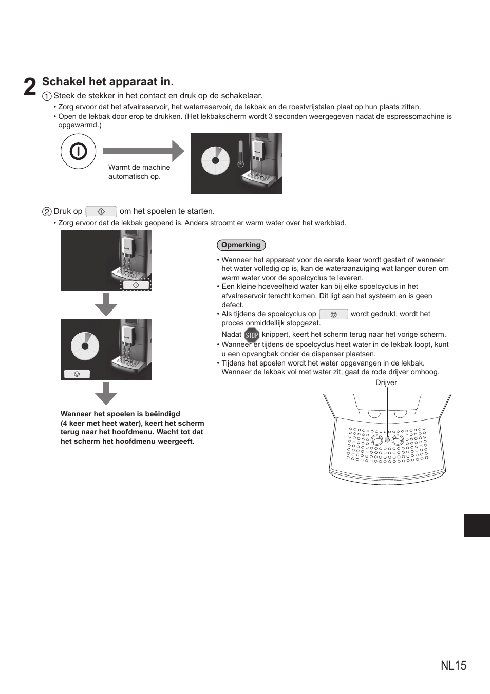 Nl15, Schakel het apparaat in | Panasonic NCZA1 User Manual | Page 105 / 268