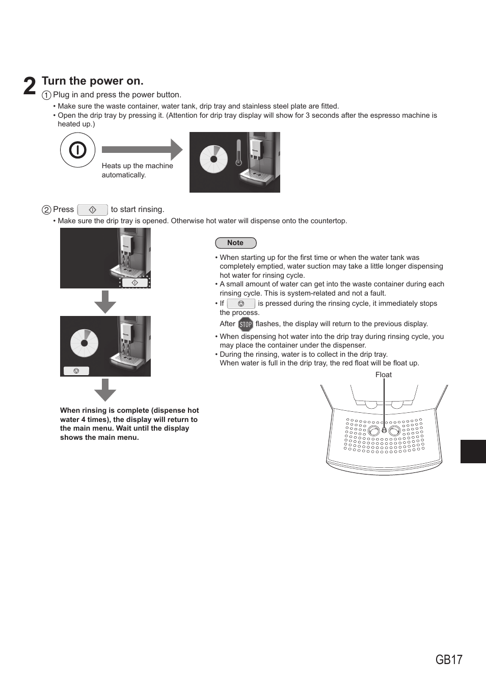 Gb17, Turn the power on | Panasonic NCZA1 User Manual | Page 17 / 268