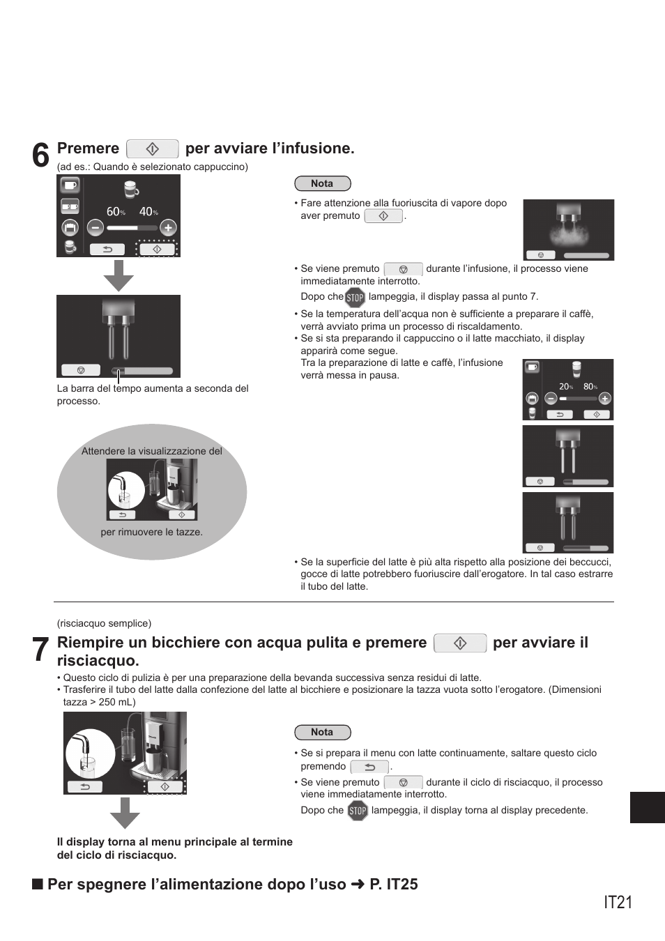 It21, Premere per avviare l’infusione | Panasonic NCZA1 User Manual | Page 199 / 268